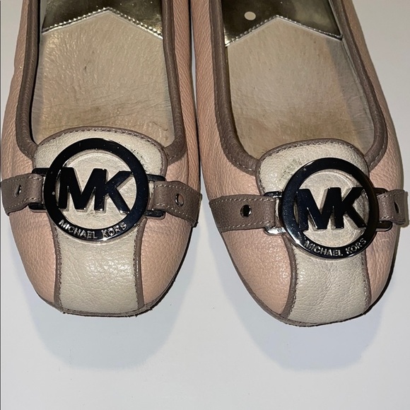 Michael Kors Tan Leather Loafers with Silver Accents - Picture 6 of 13